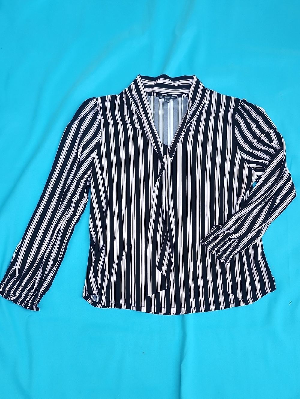 Adrianna Papell Striped Dress Shirt XL